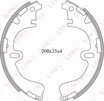 LYNXauto BS-7503 - Set saboti frana aaoparts.ro