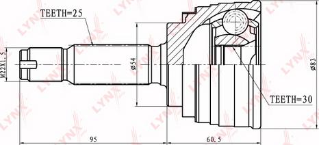 LYNXauto CO-5501 - Set articulatie, planetara aaoparts.ro