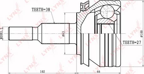 LYNXauto CO-8027 - Set articulatie, planetara aaoparts.ro