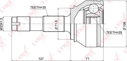 LYNXauto CO-3667 - Set articulatie, planetara aaoparts.ro
