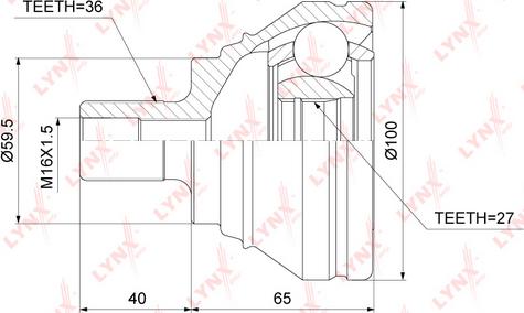 LYNXauto CO-3870 - Set articulatie, planetara aaoparts.ro