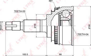 LYNXauto CO-7567A - Set articulatie, planetara aaoparts.ro