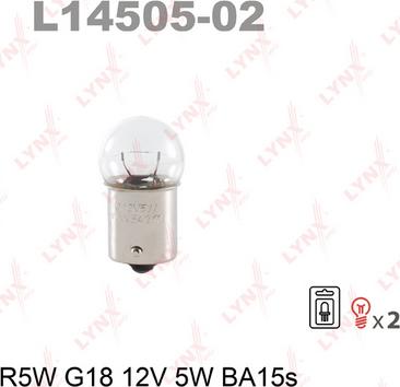 LYNXauto L14505-02 - Bec incandescent aaoparts.ro