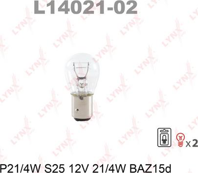 LYNXauto L14021-02 - Bec incandescent aaoparts.ro