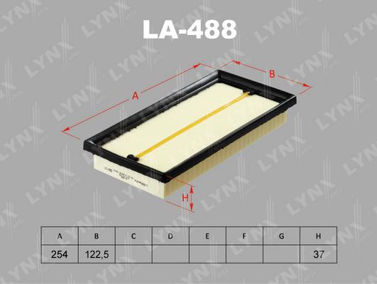 LYNXauto LA-488 - Filtru aer aaoparts.ro