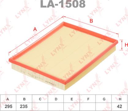 LYNXauto LA-1508 - Filtru aer aaoparts.ro