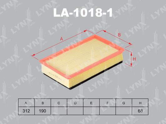 LYNXauto LA-1018-1 - Filtru aer aaoparts.ro
