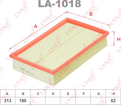 LYNXauto LA-1018 - Filtru aer aaoparts.ro