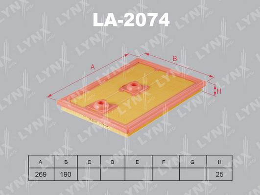 LYNXauto LA-2074 - Filtru aer aaoparts.ro