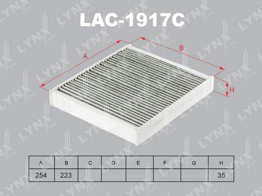 LYNXauto LAC-1917C - Filtru, aer habitaclu aaoparts.ro