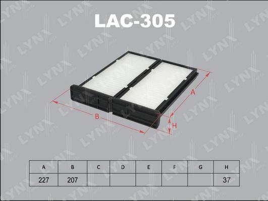 LYNXauto LAC-305 - Filtru, aer habitaclu aaoparts.ro