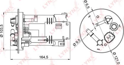 LYNXauto LF-970M - Filtru combustibil aaoparts.ro