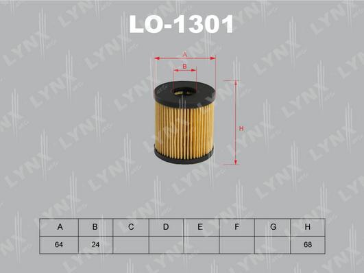 LYNXauto LO-1301 - Filtru ulei aaoparts.ro