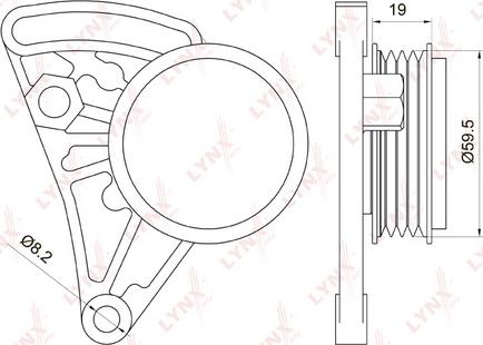 LYNXauto PB-5037 - Rola ghidare / conducere, curea transmisie aaoparts.ro