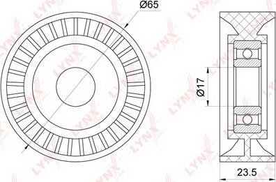 LYNXauto PB-5265 - Rola ghidare / conducere, curea transmisie aaoparts.ro