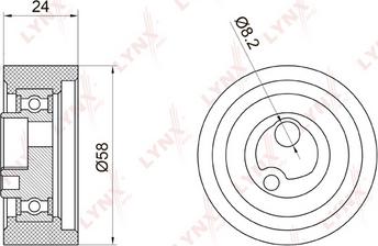 LYNXauto PB-1059 - Rola intinzator,curea distributie aaoparts.ro