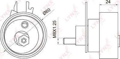 LYNXauto PB-1054 - Rola intinzator,curea distributie aaoparts.ro