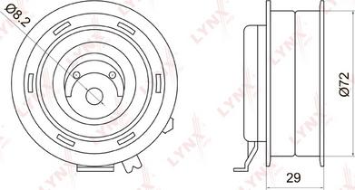LYNXauto PB-1006 - Rola intinzator,curea distributie aaoparts.ro