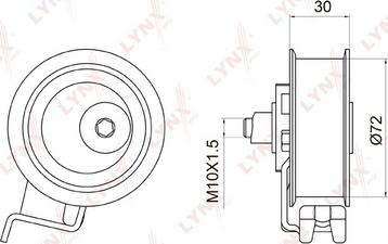 LYNXauto PB-1008 - Rola intinzator,curea distributie aaoparts.ro