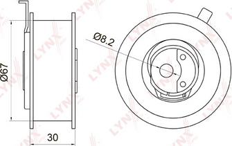LYNXauto PB-1003 - Rola intinzator,curea distributie aaoparts.ro