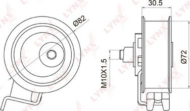 LYNXauto PB-1011 - Rola intinzator,curea distributie aaoparts.ro