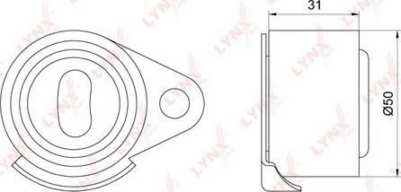 LYNXauto PB-1088 - Rola intinzator,curea distributie aaoparts.ro