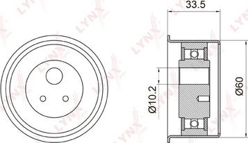 LYNXauto PB-1036 - Rola intinzator,curea distributie aaoparts.ro