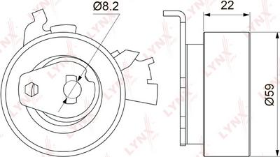 LYNXauto PB-1142 - Rola intinzator,curea distributie aaoparts.ro
