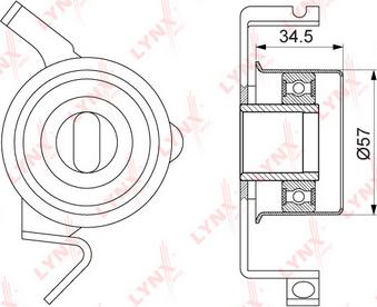 LYNXauto PB-1119 - Rola intinzator,curea distributie aaoparts.ro