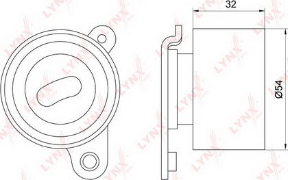 LYNXauto PB-1118 - Rola intinzator,curea distributie aaoparts.ro