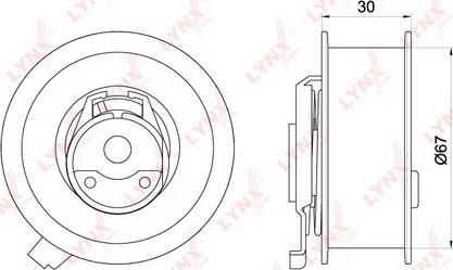 LYNXauto PB-1173 - Rola intinzator,curea distributie aaoparts.ro