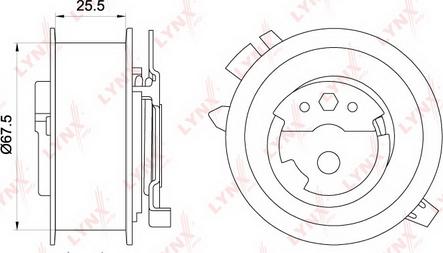 LYNXauto PB-1251 - Rola intinzator,curea distributie aaoparts.ro