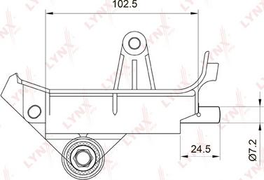 LYNXauto PT-1001 - Mecanism tensionare, curea distributie aaoparts.ro