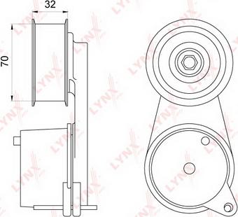 LYNXauto PT-3052 - Intinzator curea, curea distributie aaoparts.ro