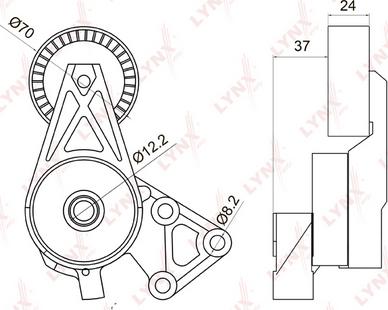 LYNXauto PT-3004 - Intinzator curea, curea distributie aaoparts.ro