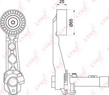 LYNXauto PT-3209 - Intinzator curea, curea distributie aaoparts.ro