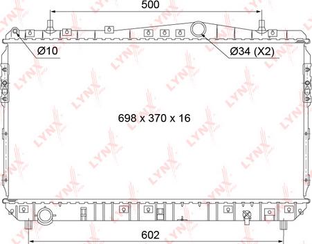 LYNXauto RB-1015 - Radiator, racire motor aaoparts.ro