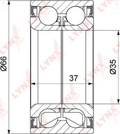 LYNXauto WB-1375 - Set rulment roata aaoparts.ro