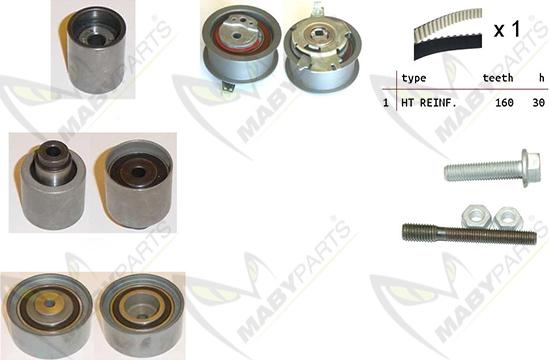 Mabyparts OBK010059 - Set curea de distributie aaoparts.ro