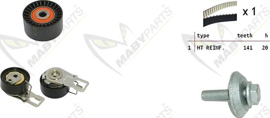 Mabyparts OBK010060 - Set curea de distributie aaoparts.ro
