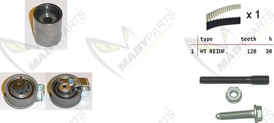 Mabyparts OBK010075 - Set curea de distributie aaoparts.ro