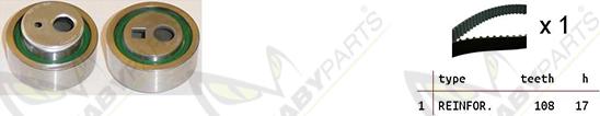 Mabyparts OBK010143 - Set curea de distributie aaoparts.ro