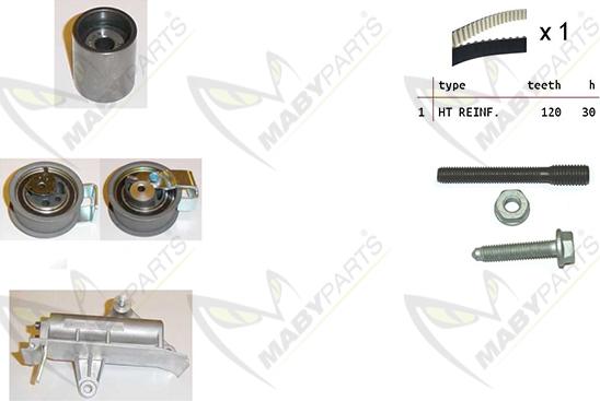 Mabyparts OBK010159 - Set curea de distributie aaoparts.ro