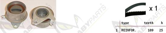 Mabyparts OBK010345 - Set curea de distributie aaoparts.ro