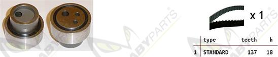 Mabyparts OBK010289 - Set curea de distributie aaoparts.ro