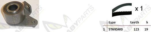 Mabyparts OBK010284 - Set curea de distributie aaoparts.ro