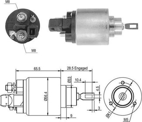 Magneti Marelli 940113050415 - Solenoid, electromotor aaoparts.ro