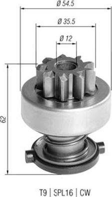 Magneti Marelli 940113020392 - Pinion electromotor aaoparts.ro