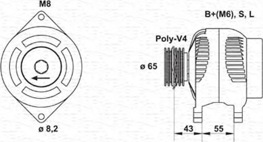 Magneti Marelli 943346134010 - Generator / Alternator aaoparts.ro