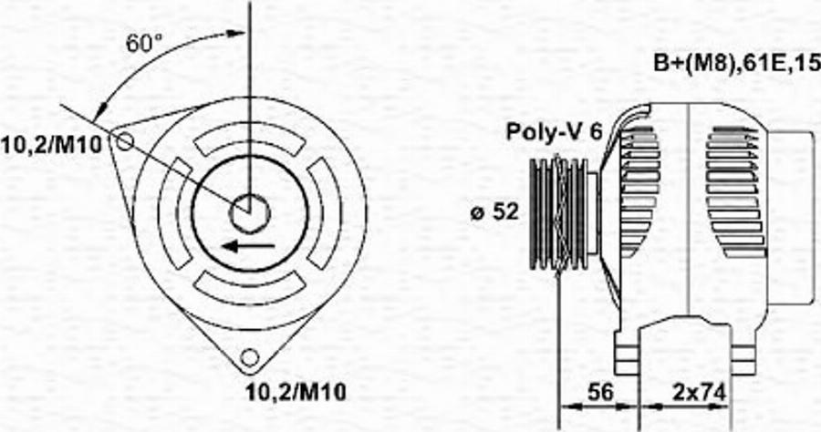 Magneti Marelli 943355067010 - Generator / Alternator aaoparts.ro